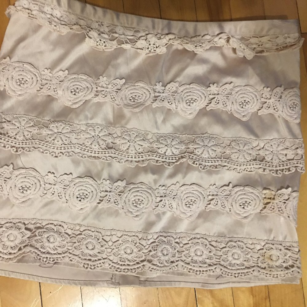 Satin & Lace Skirt